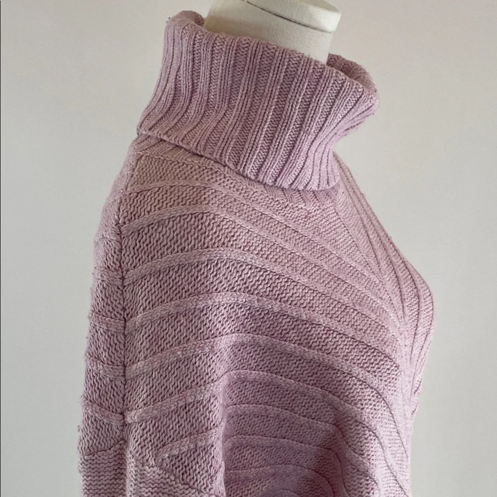 Splendid Arabella Cowl Neck Sweater in pink, M